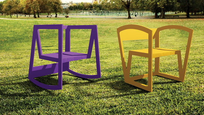 URock cadeira feita com PET