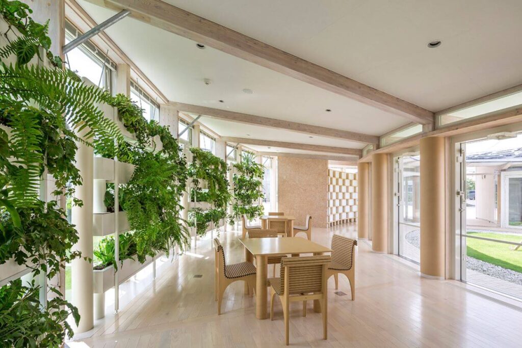 projeto sustentável Shigeru Ban INTERIOR