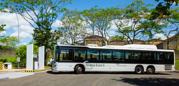 Onibus Biometano de dejeto de aves