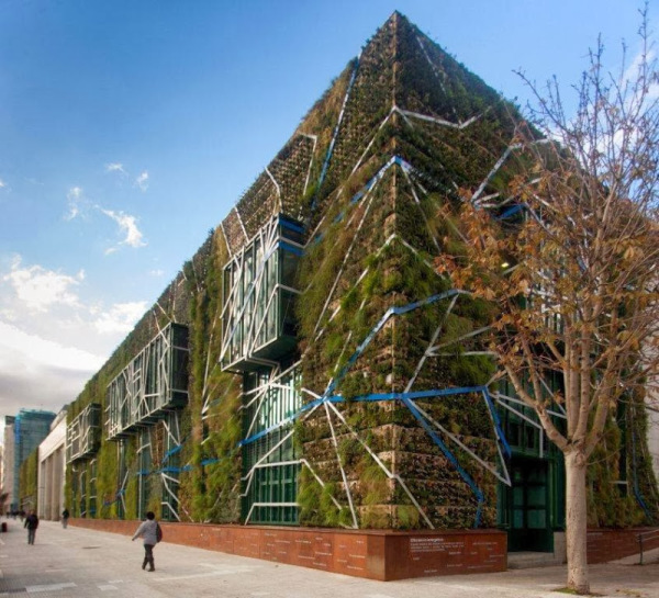 jardim vertical na espanha