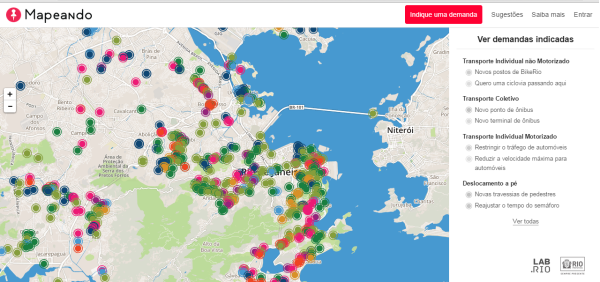 Mapa de Demandas - Plano de Mobilidade Urbana Sustentável 