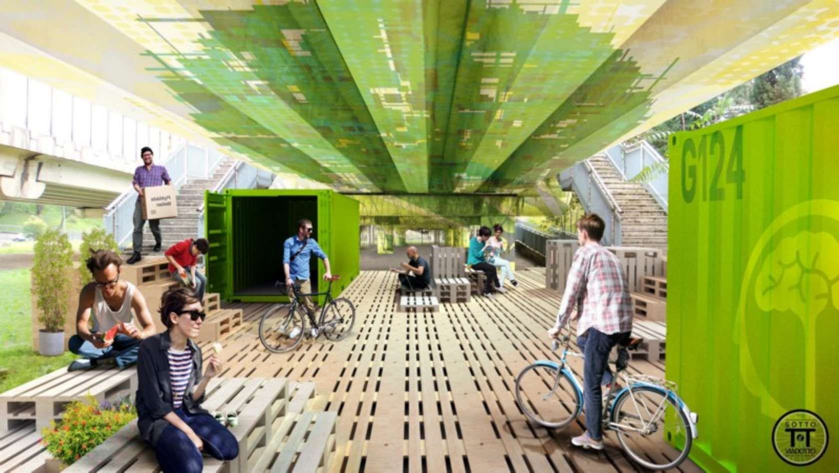 Renzo Piano transforma viaduto com materiais reciclados