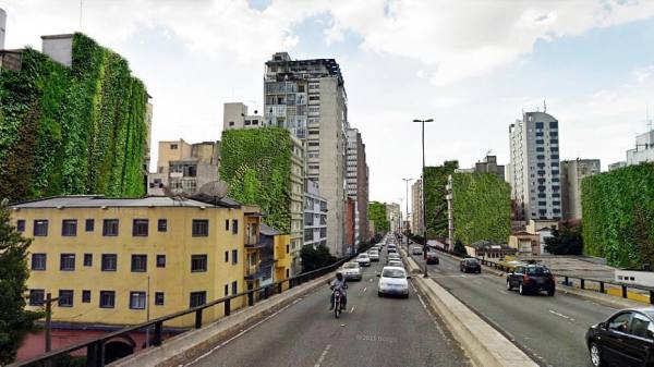 jardim vertical no minhocão - Movimento 90