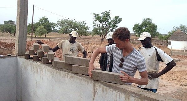 construção ecológica no Senegal