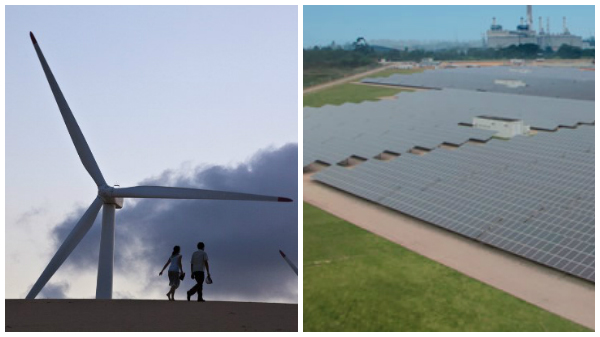 energia solar e eólica na matriz brasileira