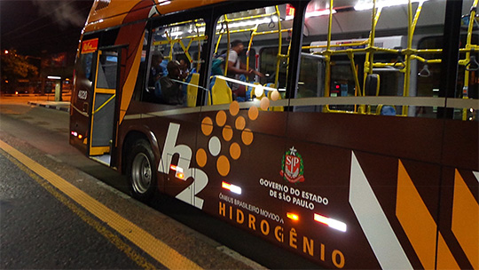 ônibus movidos a hidrogênio