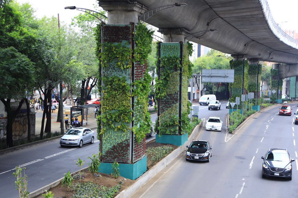 Via Verde no México: jardins verticais urbanos