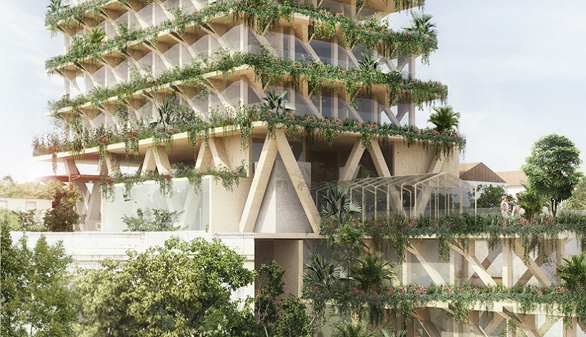 triptyque edificio verde em são paulo