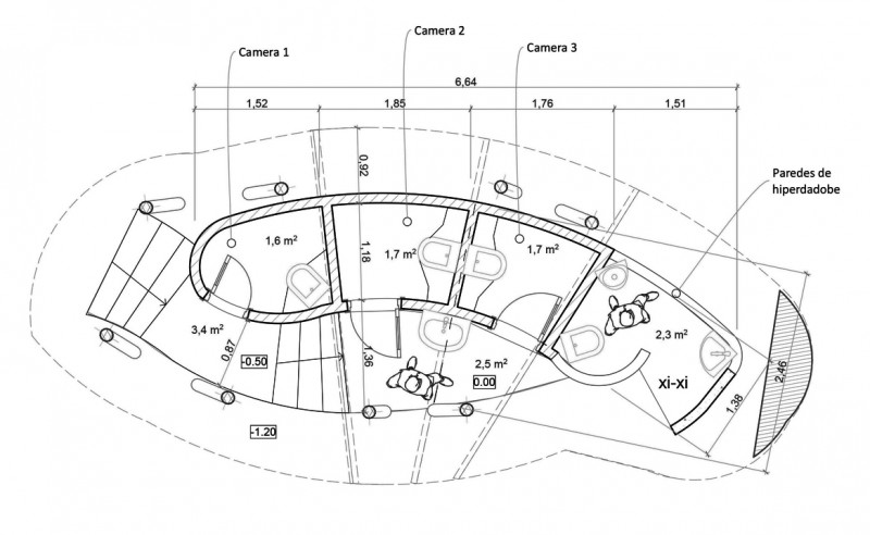 banheiro seco planta