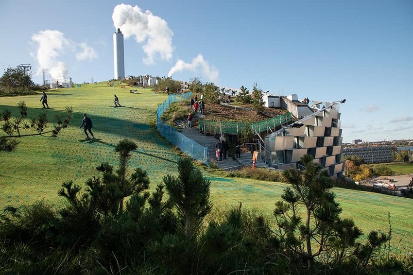 Pista de esqui ecológica em copenhague