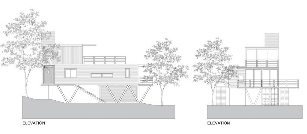 residência em conteiner vista