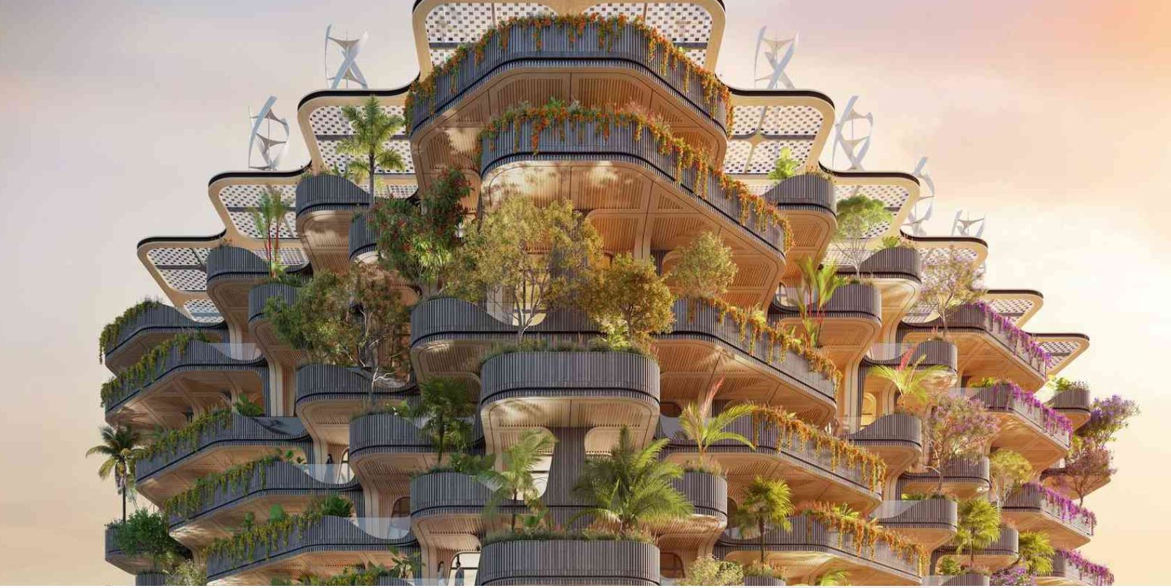 THE-RAINBOW-TREE - EDIFICIO BIOCLIMATICO DE MADEIRA CLT