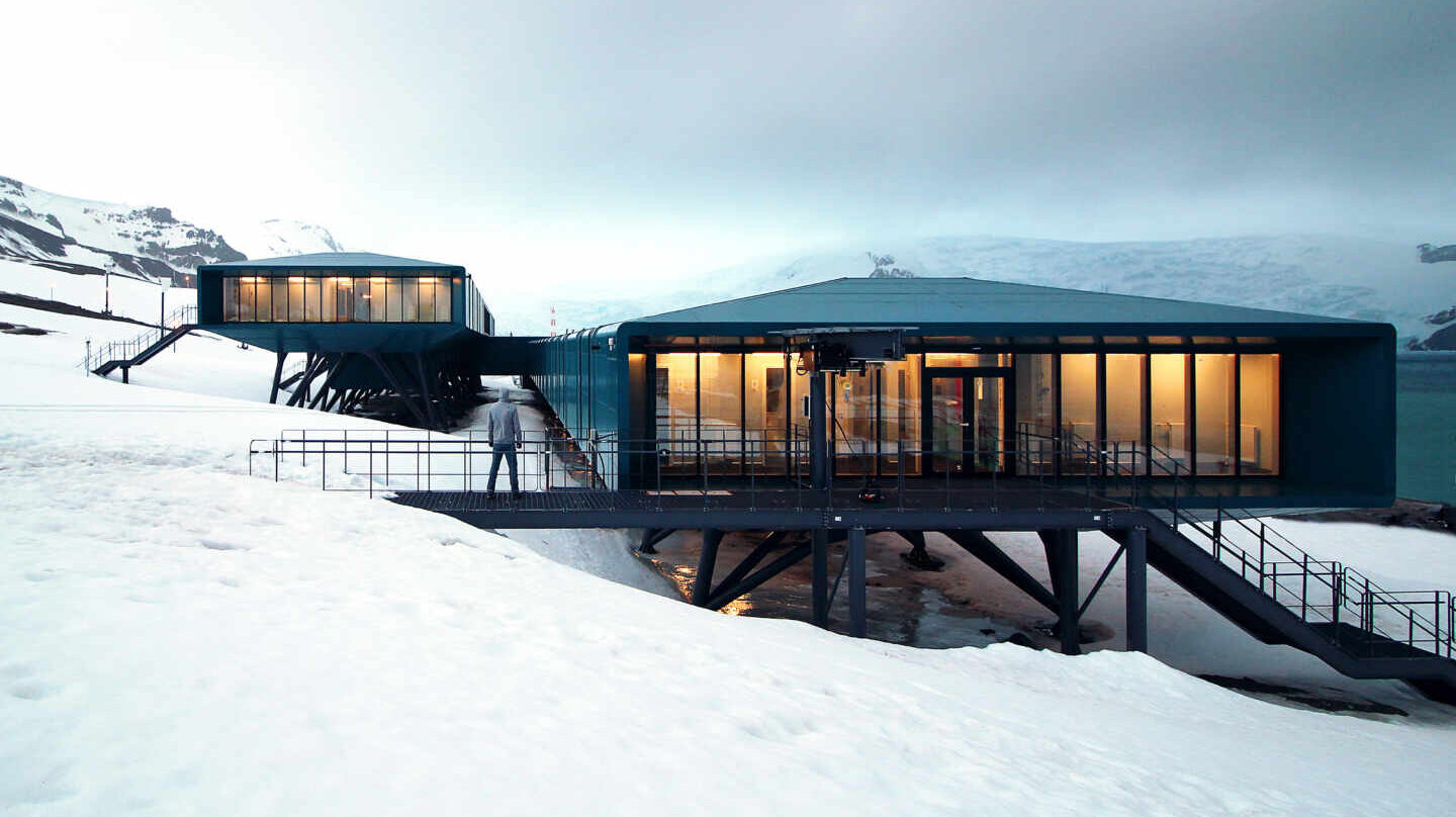 soluções sustentáveis na antártica de arquitetura