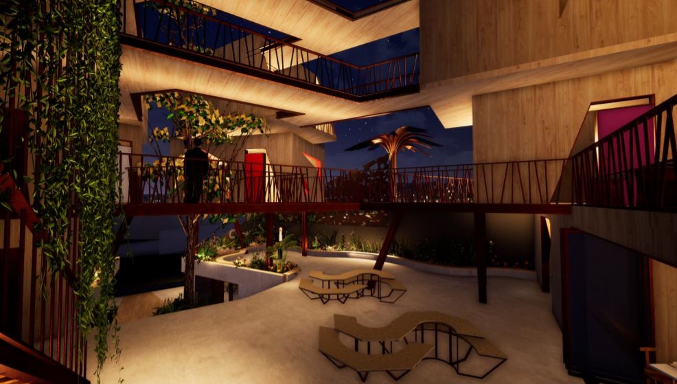 INTERIOR PROJETO SUSTENTÁVEL FAVELA PAZ