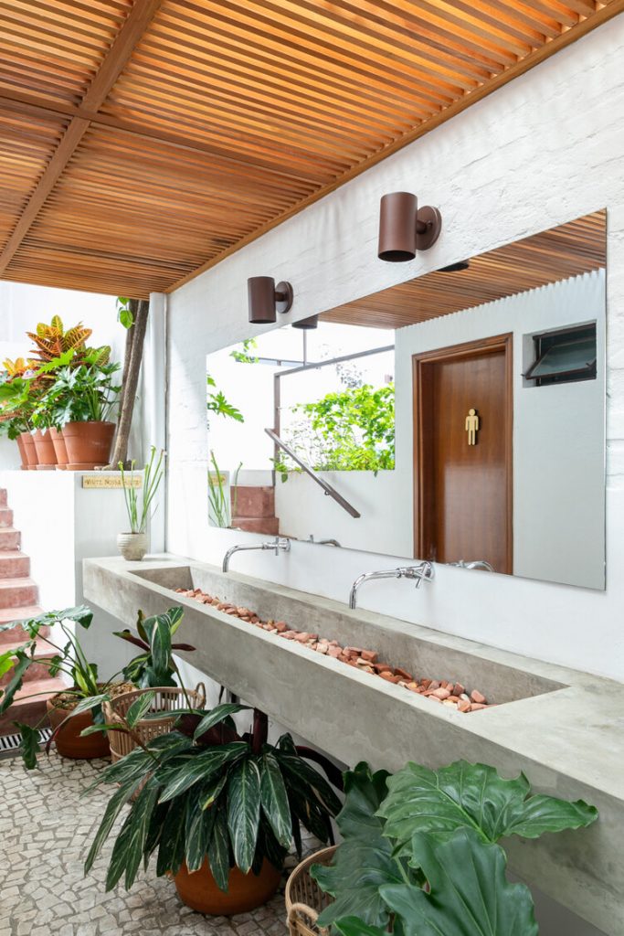 projeto sustentável em restaurante vegano de São Paulo