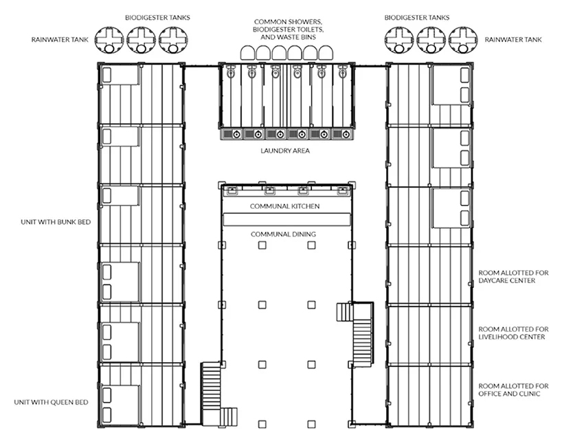 Casa de bambu nas Filipinas 