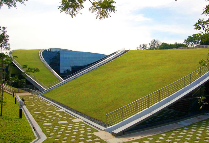 telhado verde Nanyang-Technical-University-Singapore