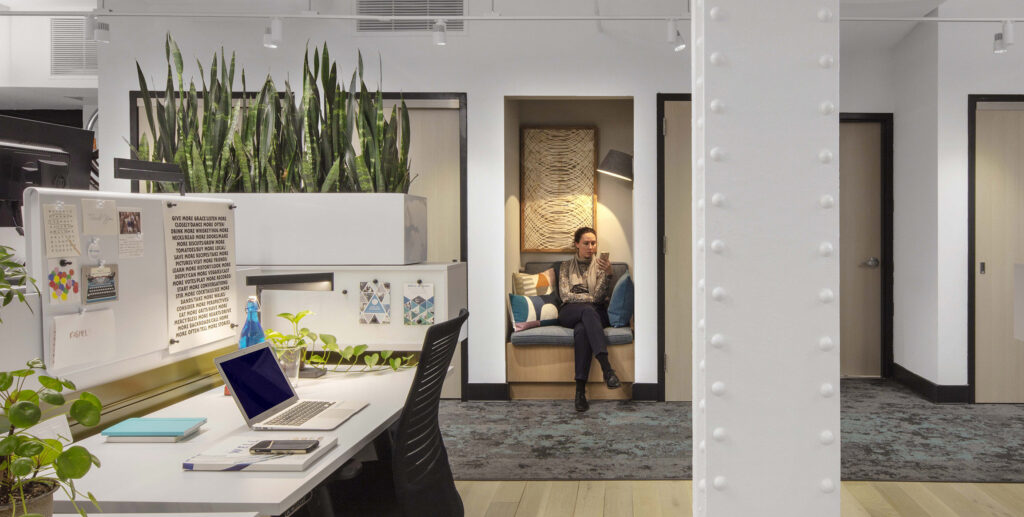 Nova sede do IWBI (New International WELL Building Institute) HQ alcança Platina por construção saudável - estúdio COOKFOX