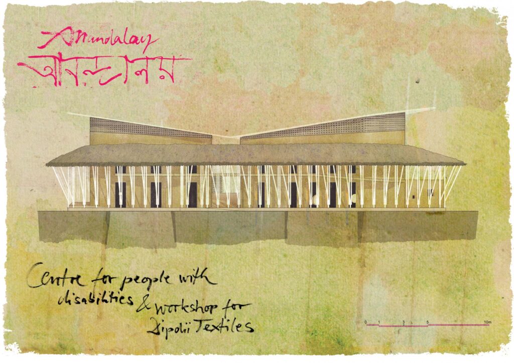 elevação construção com terra