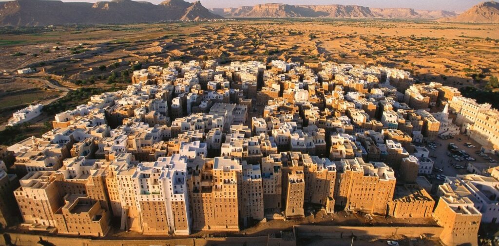 Edifícios de terra em Shibam