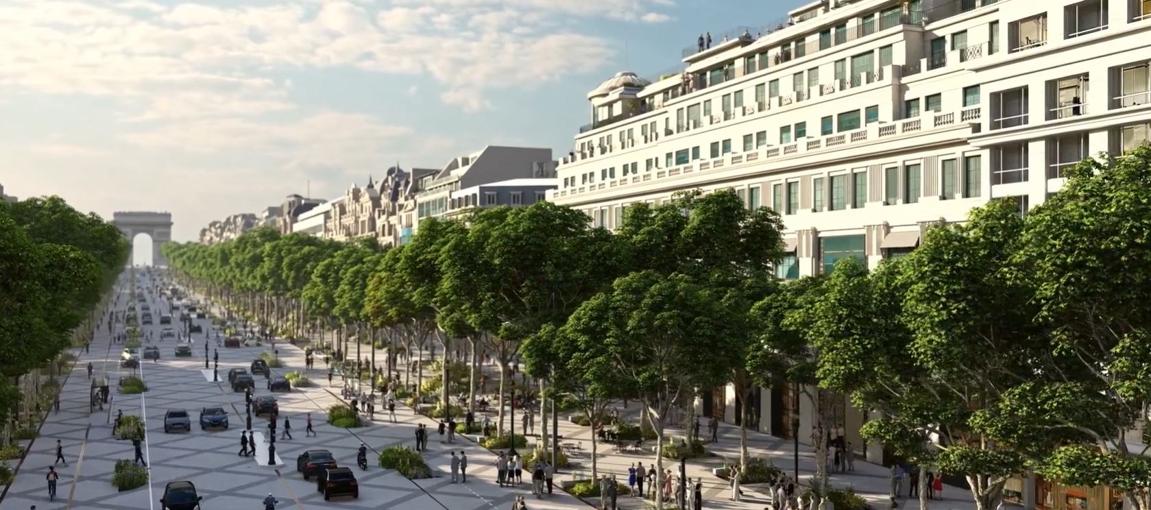Champs-Élysées vai ficar mais verde