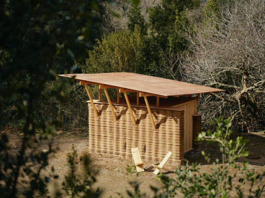 Casa de terra impressa em 3D na Espanha