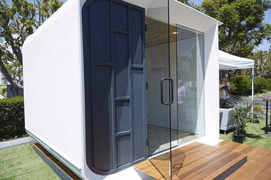 Pequenas casas impressas em 3D são feitas de plástico reciclado 