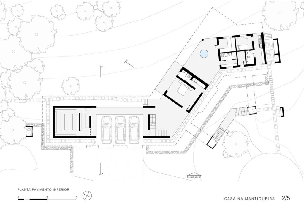 planta baixaresidência mantiqueira Gui Paoliello Arquiteto