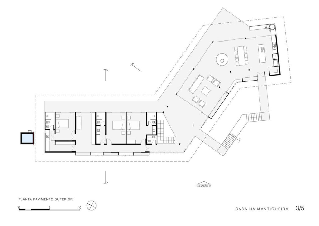 planta residência mantiqueira Gui Paoliello Arquiteto