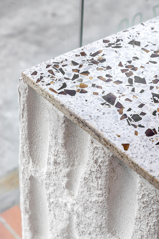 detalhes sustentáveis com materiais reciclados