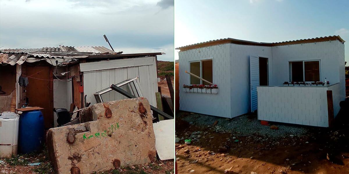 Moradia Semente Eco Sustentável da ONG TETO