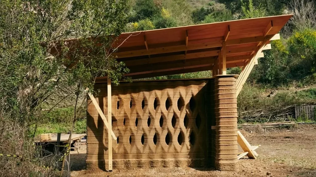 tendências da arquitetura sustentável - Casa de terra impressa em 3D